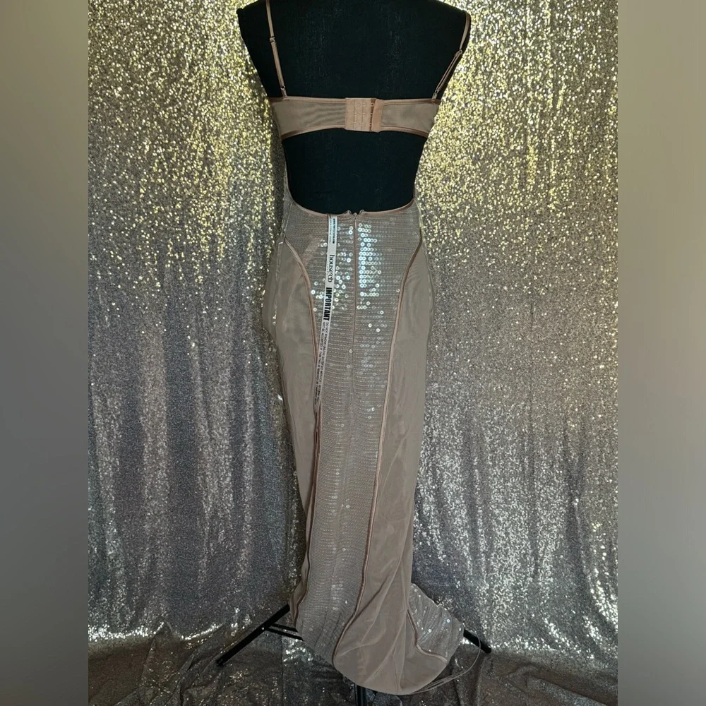 House of CB Women's Brown and Tan Dress - Picture 5 of 6